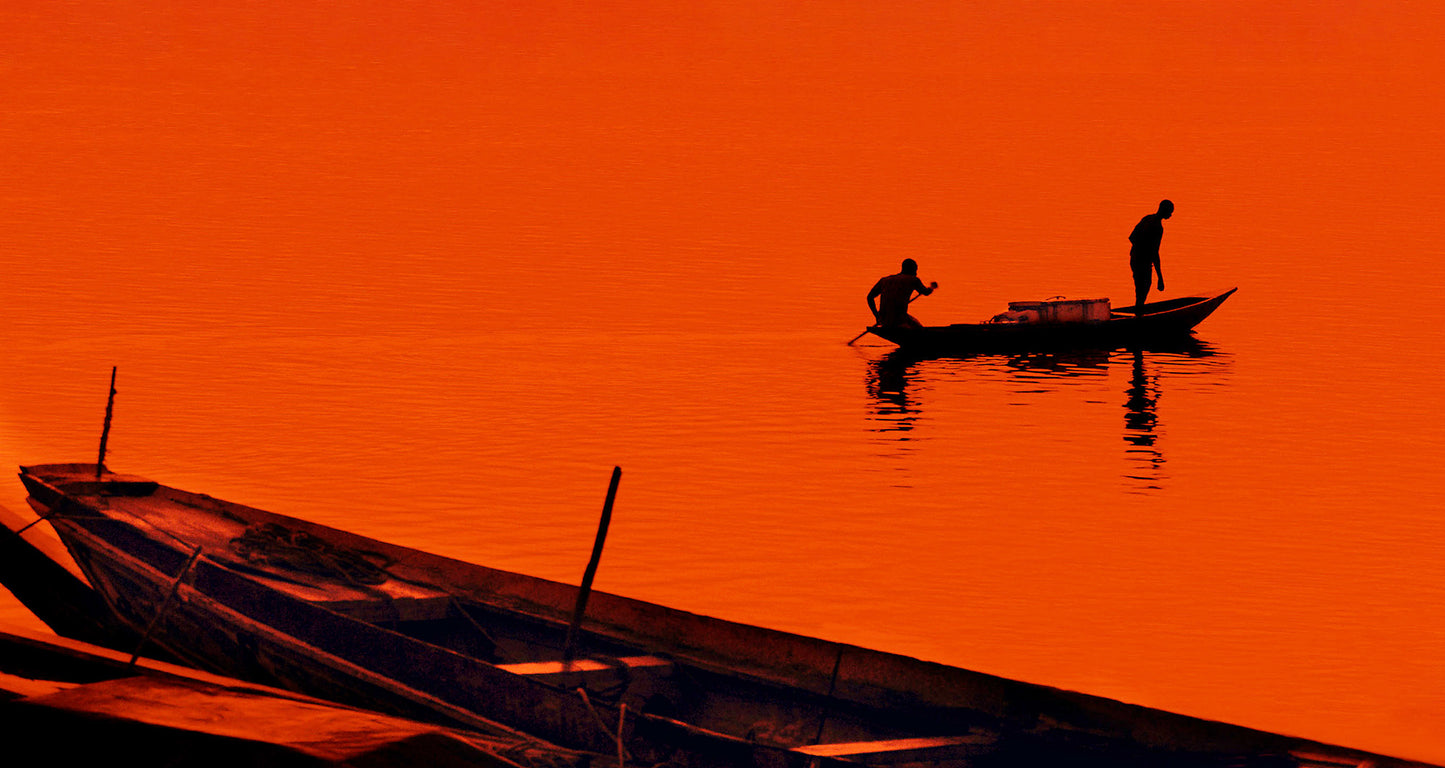 Men in Boat Senegal
