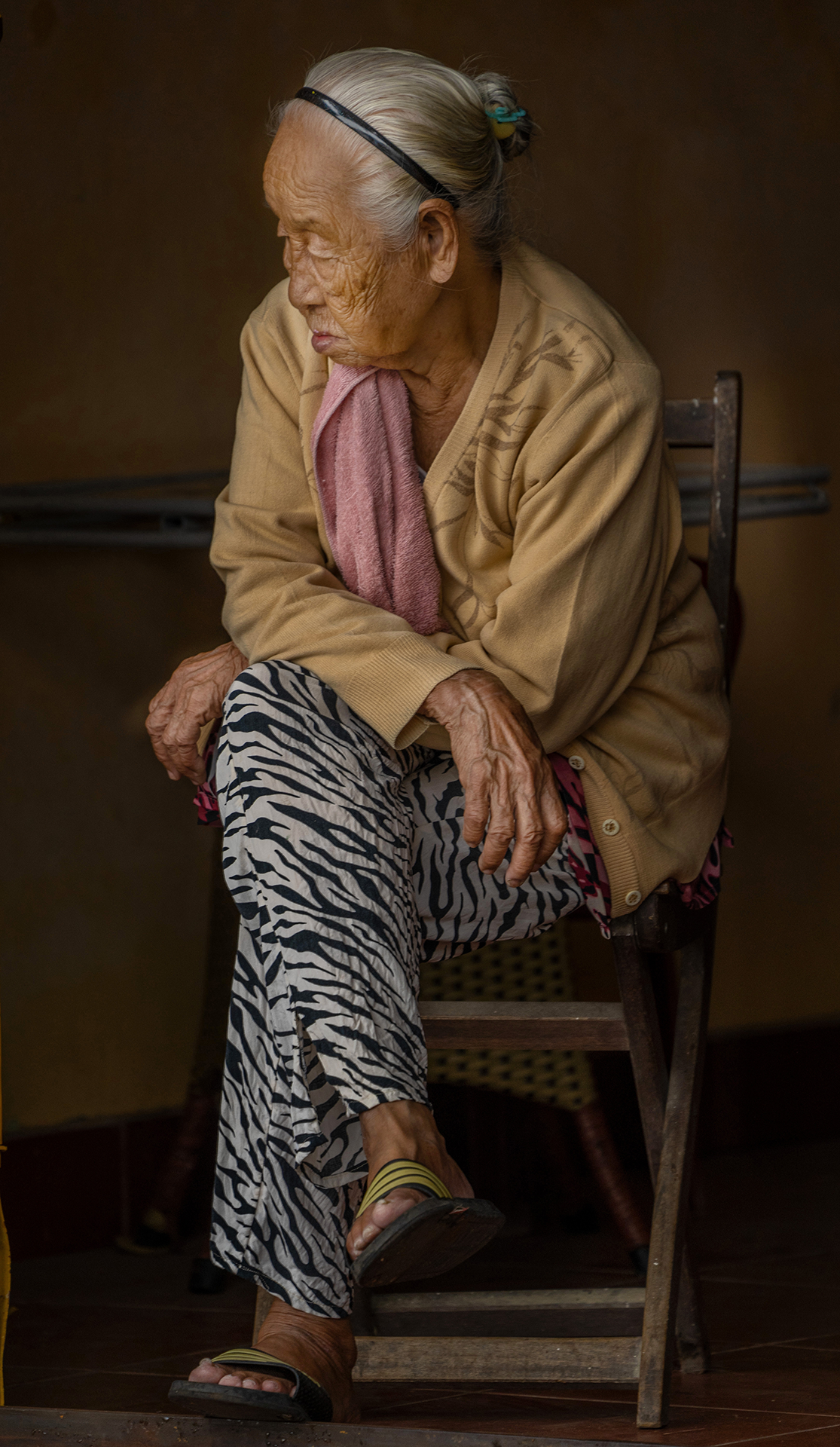 Old Woman Hoi An Vietnam