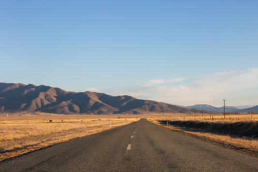 Road to Tekapo Mackenzie Country New Zealand